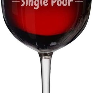 A custom 16oz stemmed wine glass engraved with your name and options for single or double pour. Perfect for wine lovers, this personalized wine glass makes an ideal gift for Christmas or any special occasion, offering a unique and thoughtful touch.