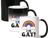 Enesco Our Name is Mud - Tazza da caffè scolpita con unicorno e stelle, 473 ml, multicolore