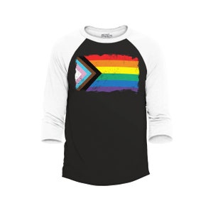 Gay Shirt, Say Gay, Protect Trans Kids, Trans Pride, Queer Shirt, Trans Shirt, Progress Pride Flag Inclusive Rainbow Gay Raglan Baseball