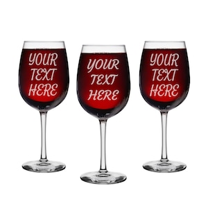 Custom Wine Glass, Personalized Glass, Custom Stemmed Wine Glass, Birthday Gift, Gift for Coworker, Xmas Gift, Wine Lover Gift.