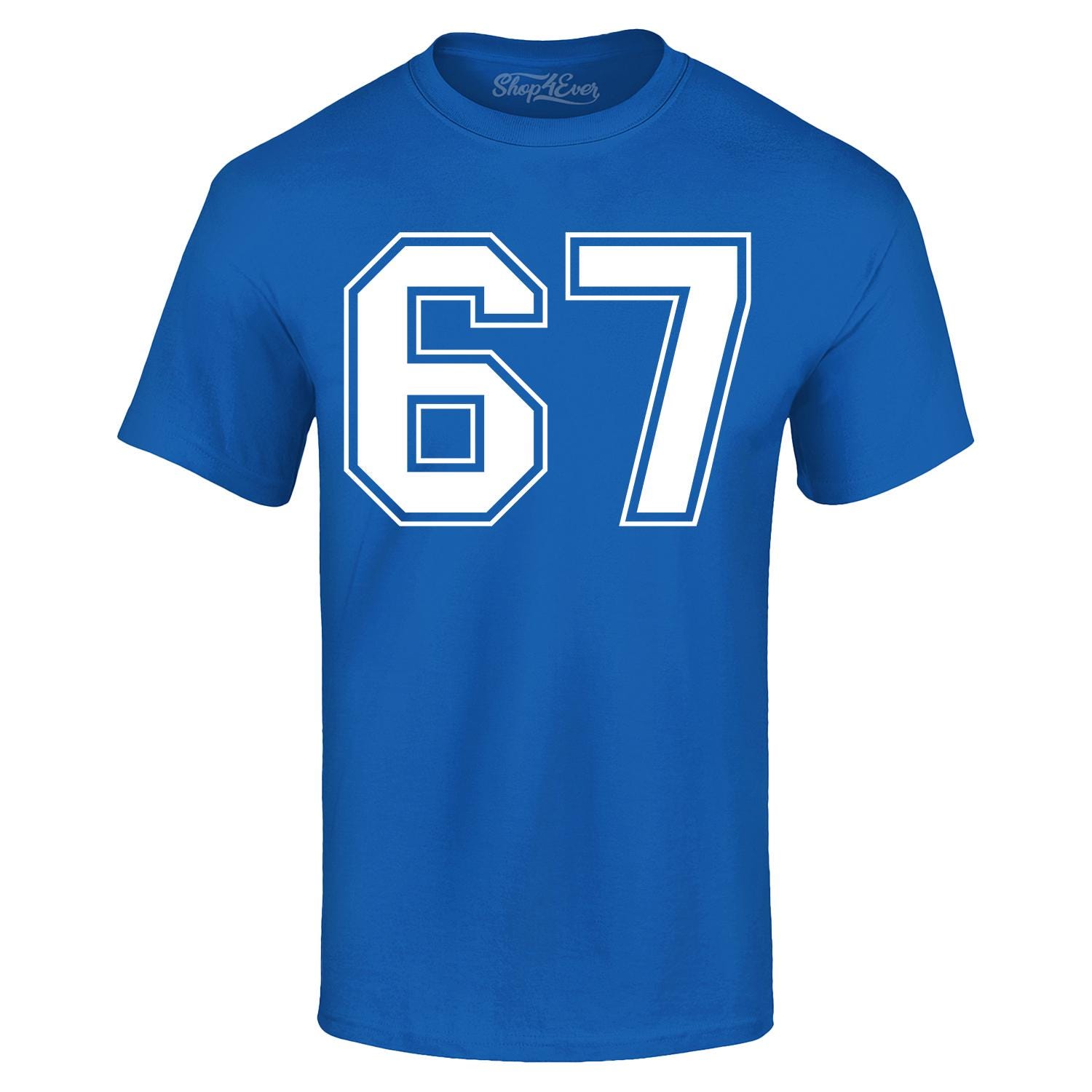 67 シックスセブン バーシティナンバー シックスティーセブン Tシャツ