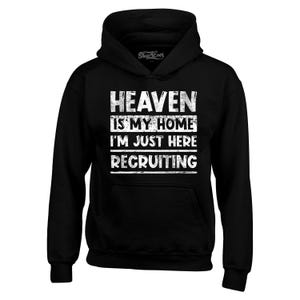 El cielo es mi hogar, solo estoy aquí, reclutamiento, sudaderas con capucha cristianas religiosas, camisetas cristianas, regalo cristiano, regalo de Jesús, día de Pascua.