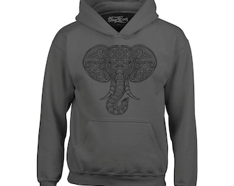 CBTLVSN Womens Pocket Long Sleeves Elephant Hoodies Pullover Floral Swatsuit CBTLVSN Womens Pocket Long Sleeves Elephant Hoodies Pullover Floral Swatsuit