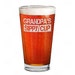 Grandpa's Sippy Cup Laser Engraved Beer Pint Glass Gift for New Grandpa To Be Promoted To Grandpa 