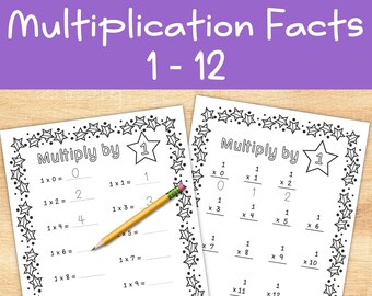 4th Grade Multiplication Facts - Etsy Canada