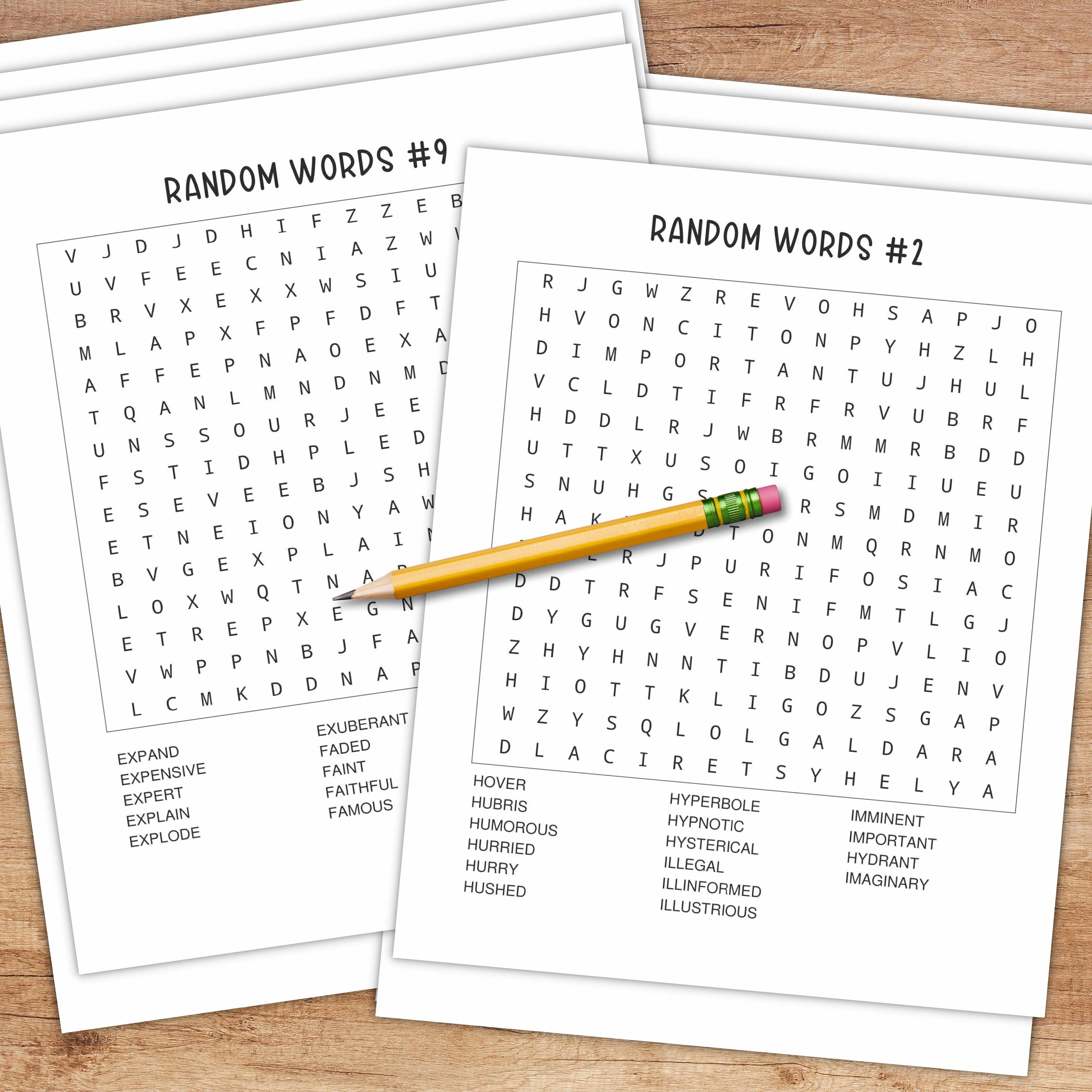 Word Search Puzzle - 50 Printable Large Print Puzzles for Adults, Teens ...
