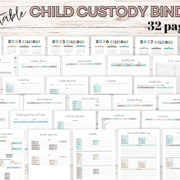 Co Parenting Binder - Etsy