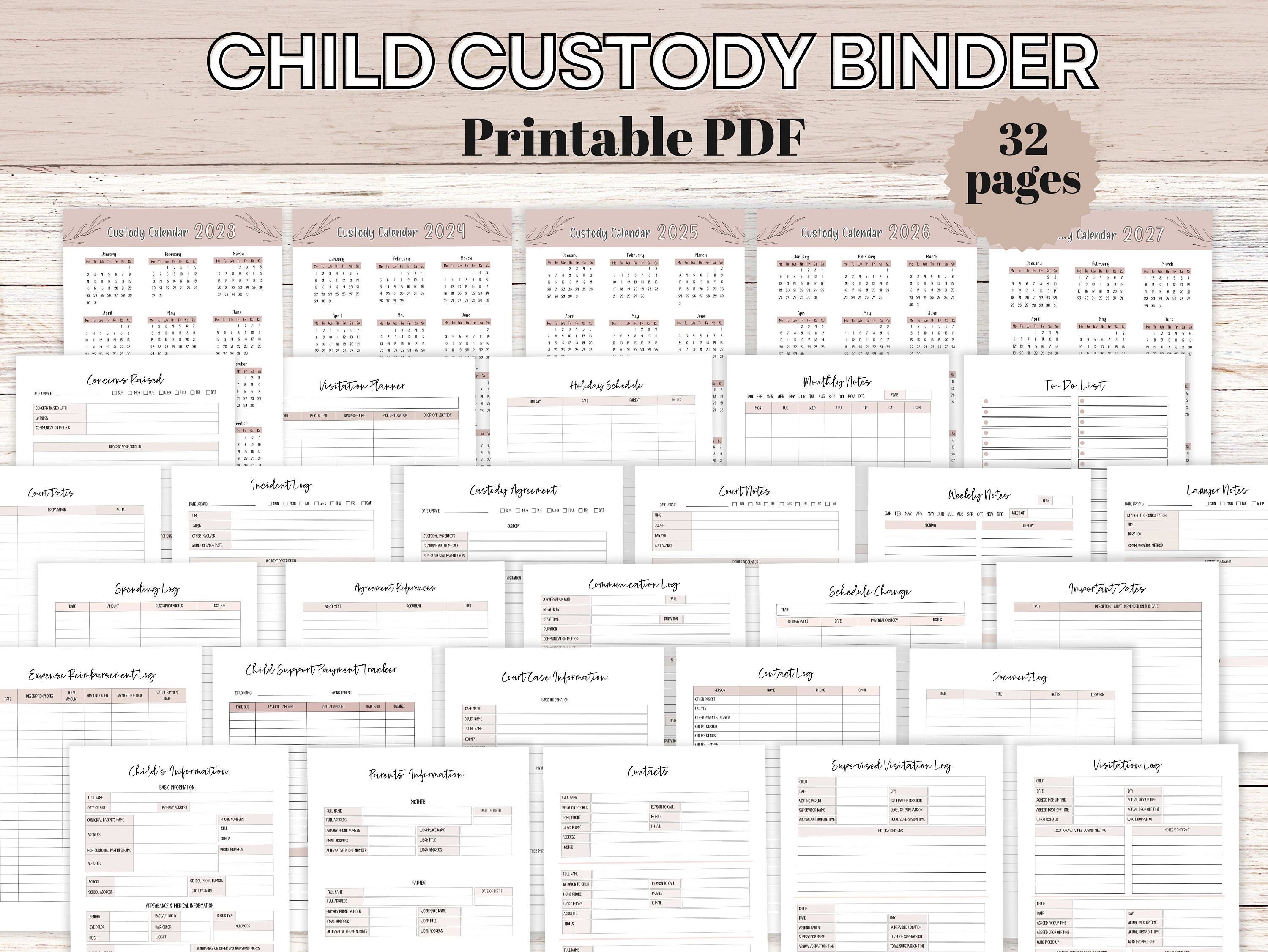 Coparenting Calendar - Etsy