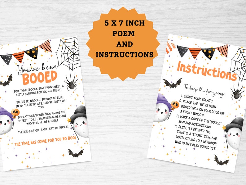 You've Been Booed - Printable Halloween We've Been Boo'd Kit With Boo ...