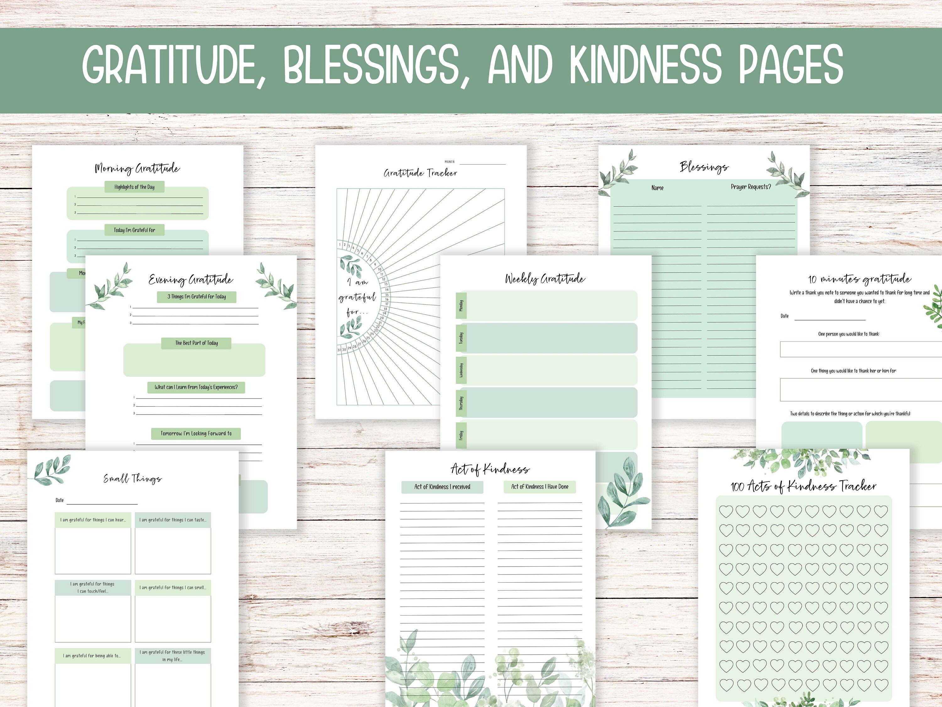 Prayer Journal Printable - Gratitude Journal - Daily Christian Prayer ...
