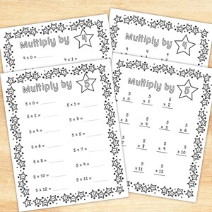 Multiplication Worksheets - 24 Printable 2nd 3rd and 4th Grade ...