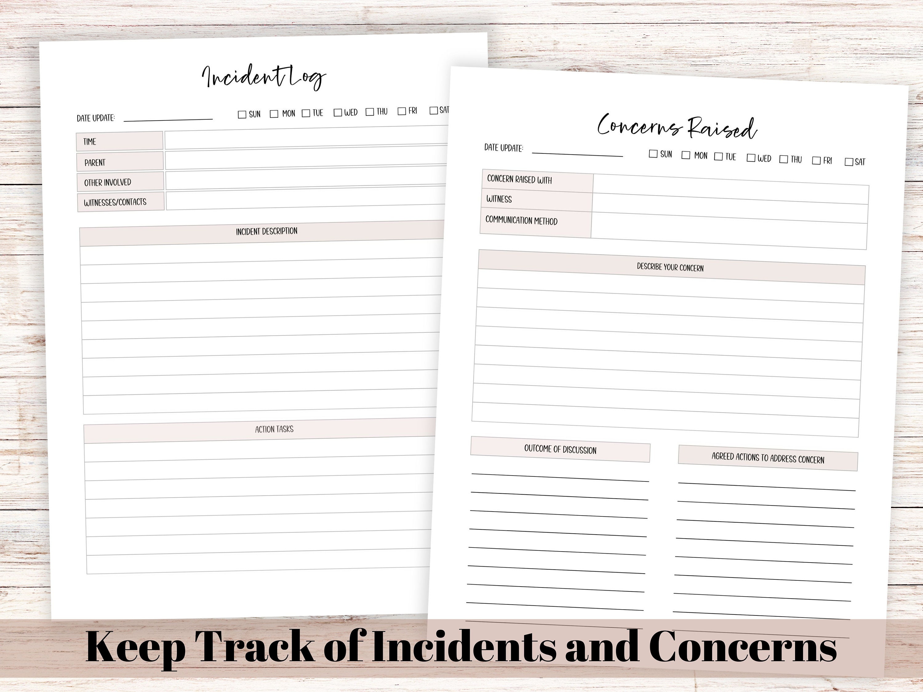 Custody Binder Printable Planner &amp; Organizer for Child - Etsy