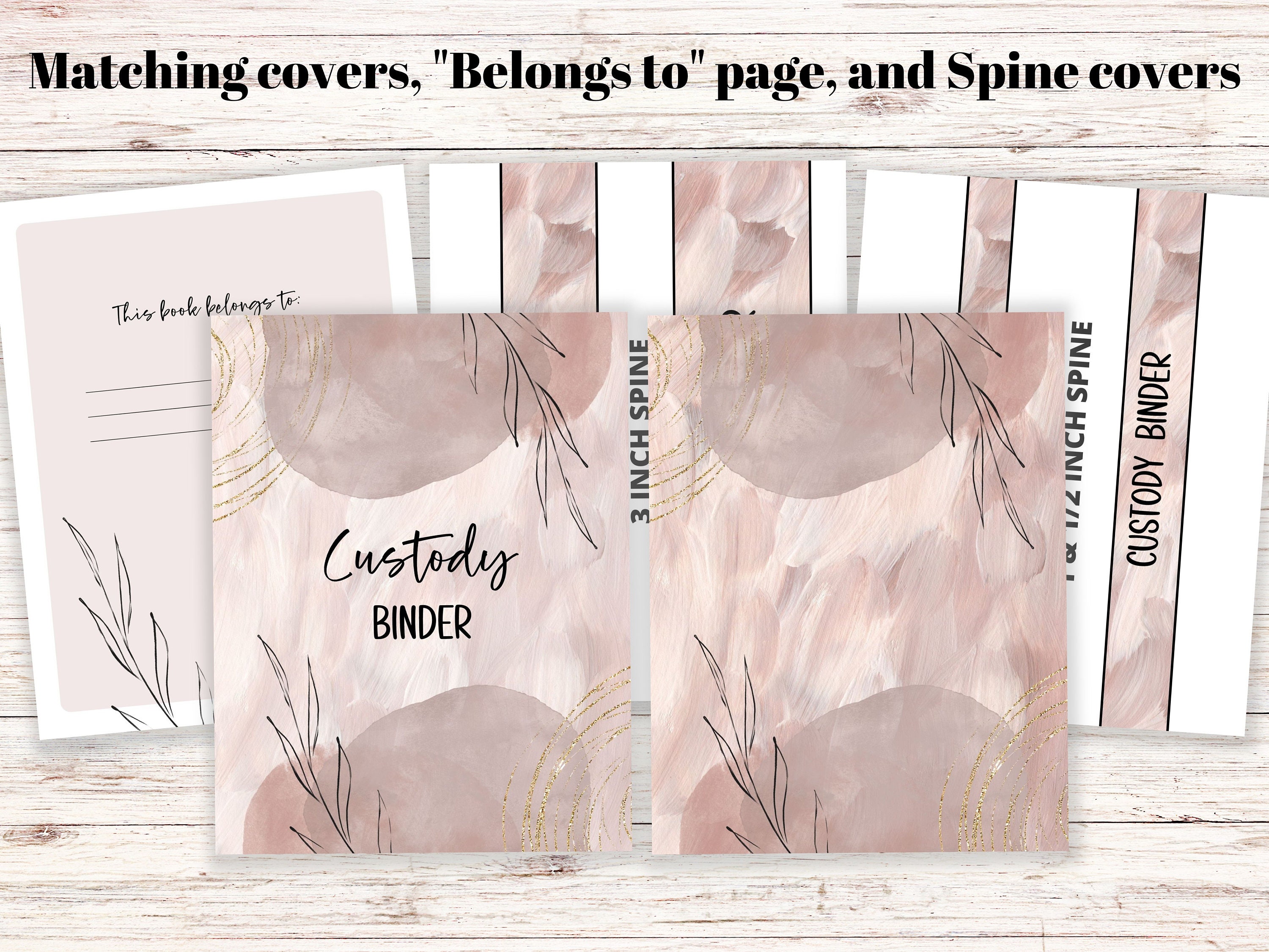 Custody Binder Printable Planner &amp; Organizer for Child - Etsy