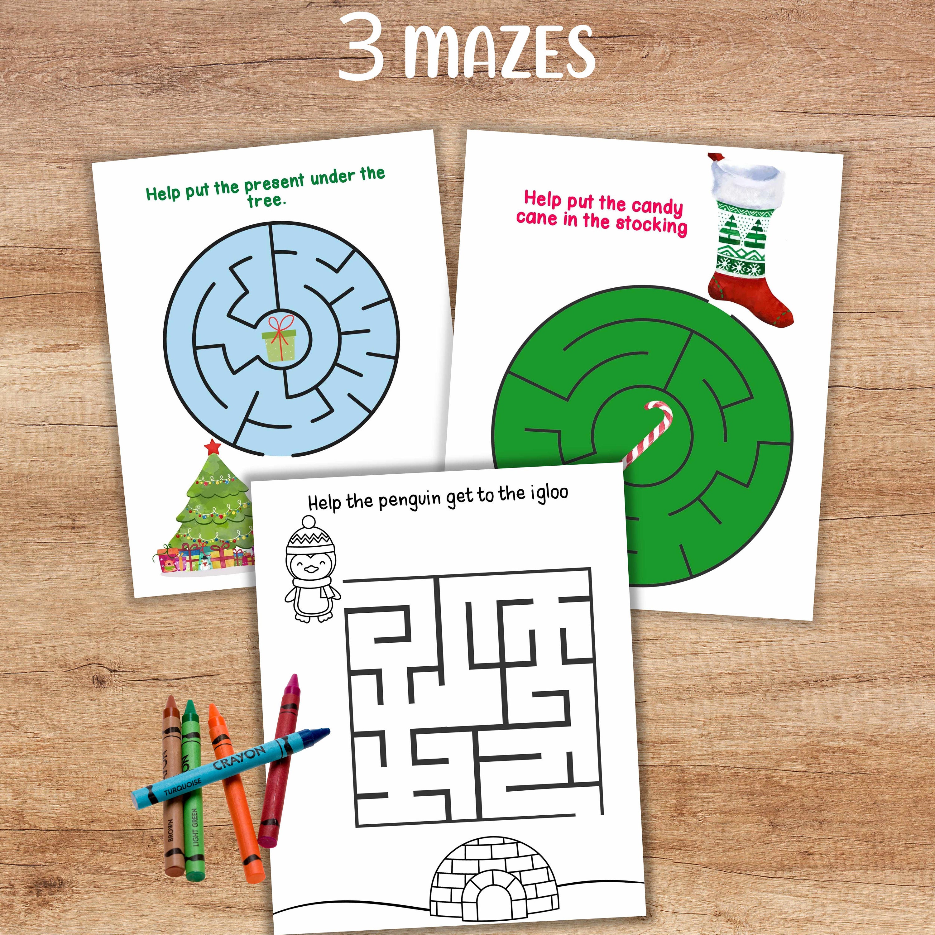 Christmas Preschool Worksheet and Activity Bundle - Pre-k Kindergarten ...