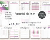 Budget Binder - Financial Planner with Trackers for Income, Expenses, Savings, Debt, Bills, & Spending - Personal Finance Planner