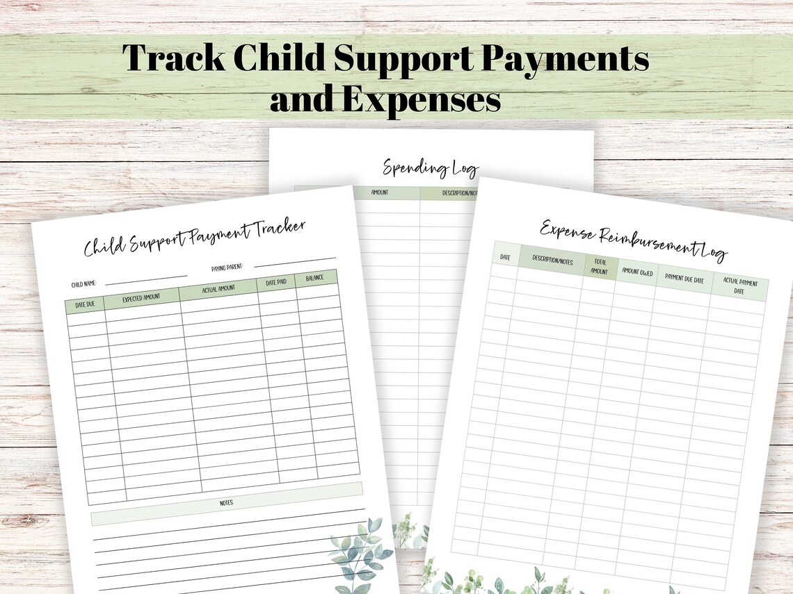 Custody Binder Printable Planner &amp; Organizer for Child Custody Log for ...