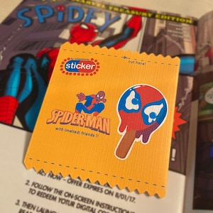 Melted Spider-Friends Popsicle Stickers