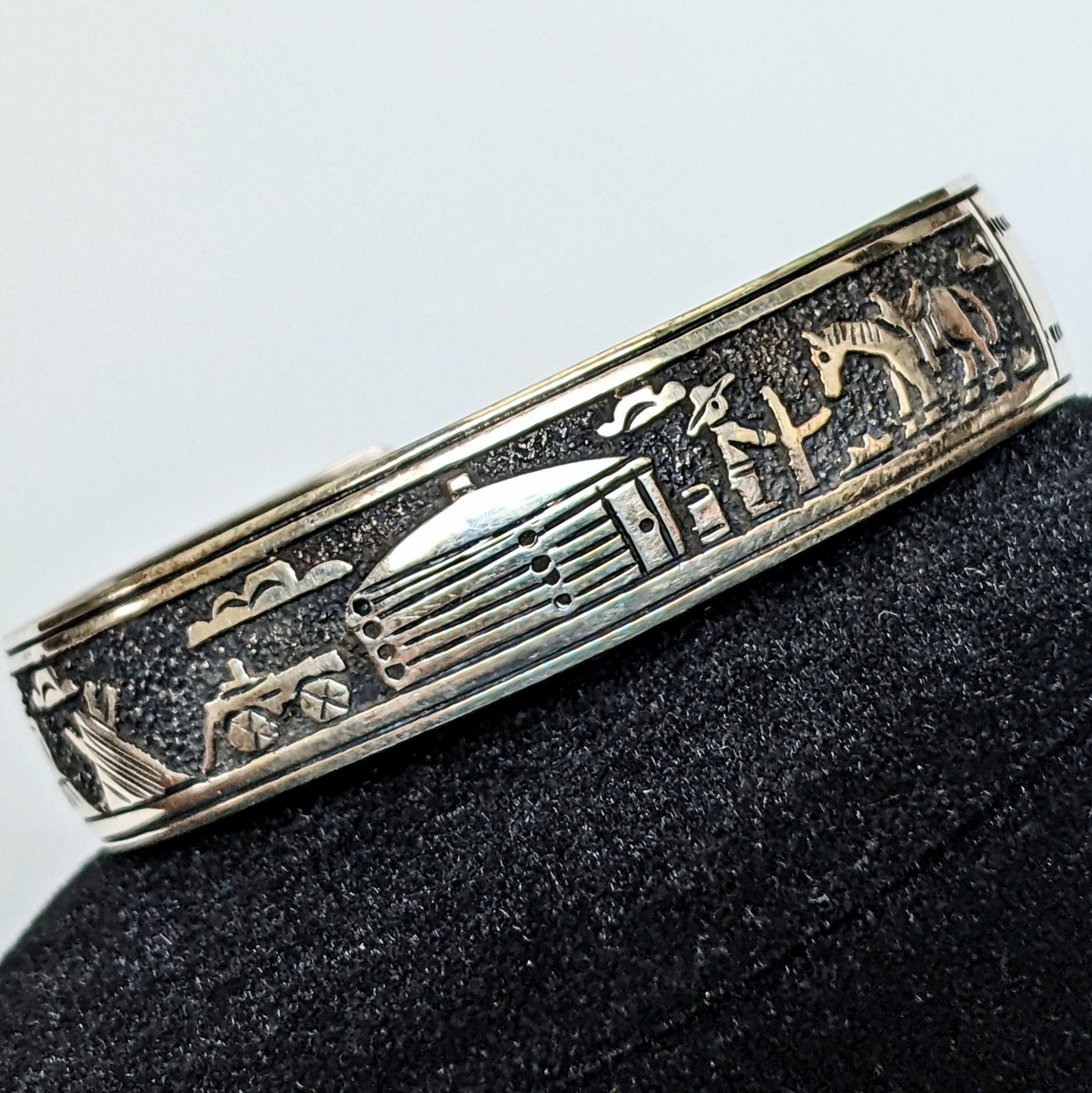 Accessoires Riemen & bretels Riemgespen Vintage Sterling Zilveren Riem Gesp Overlay Zilver Ta Begay Hopi Navajo 