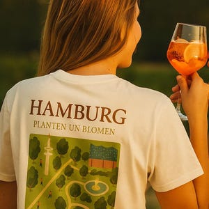 Hamburg Planten un Blomen T-Shirt | Urban Nature Tee Hamburg | Unisex Streetwear | Travel Souvenir | Citypark Collection