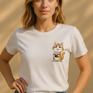 Cute Sushi Cat T-Shirt – Funny Kawaii Cat Shirt for Sushi Lovers, Japanese Anime Style, Gift for Cat Fans & Foodies