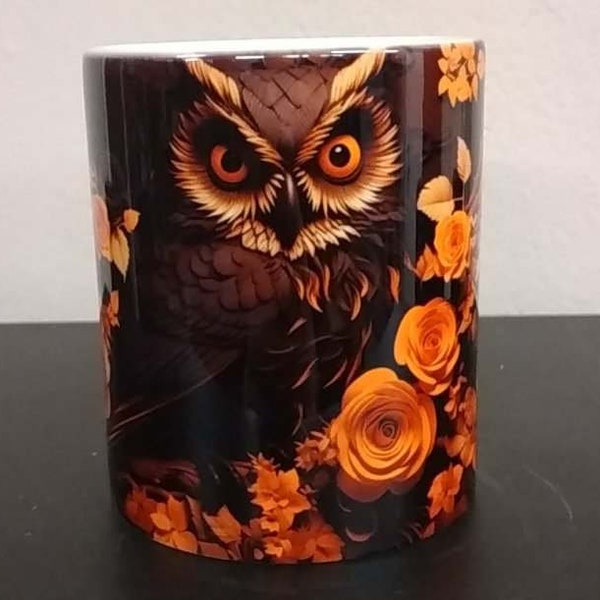 Tasse Mug Eule Owl Geschenk Kaffee Coffee