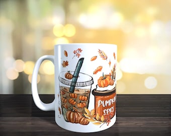 Pumpkin Spice – Autumn Mug – Cozy Pumpkin Mug – Coffee Mug with Pumpkin Motif – Gift Idea Autumn & Winter – Autumn