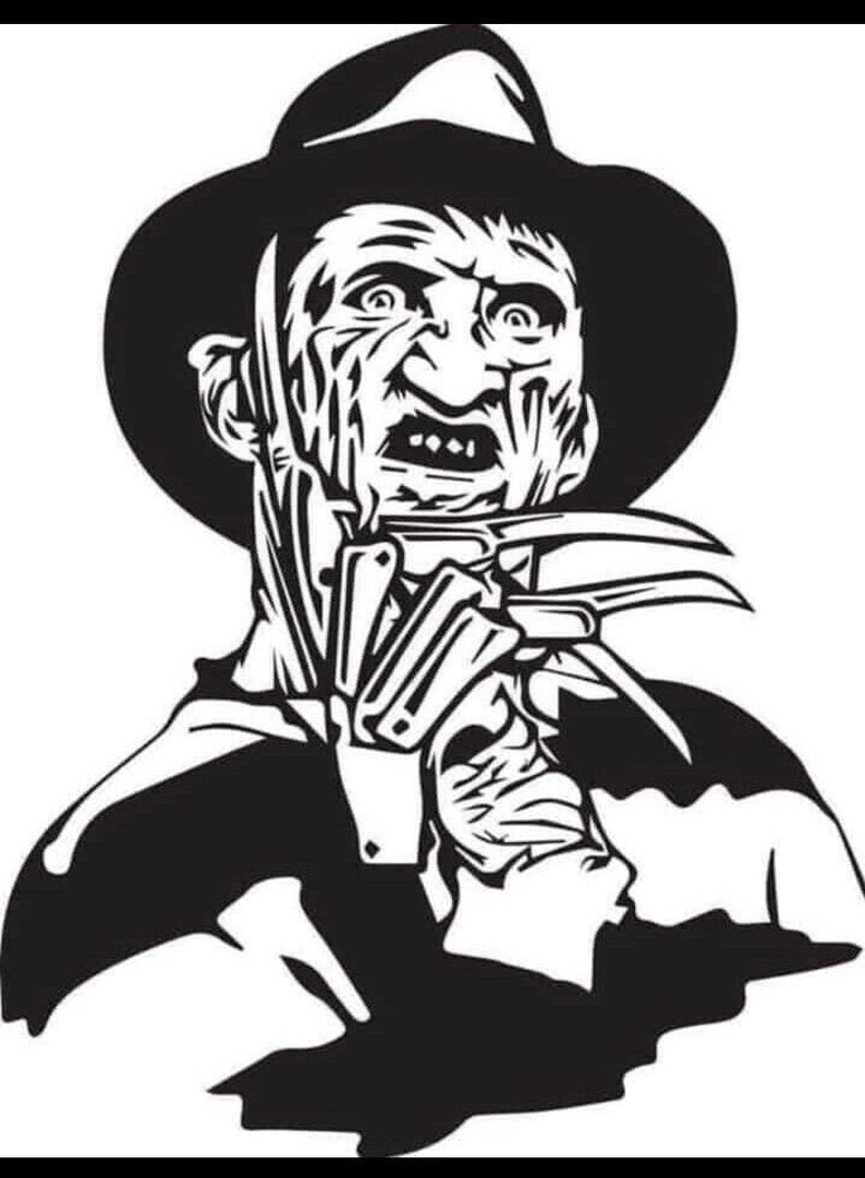 Freddy Krueger Vinyl Decal - Etsy