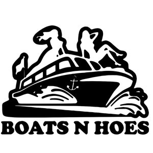 Vinylsticker Boats N Hoes