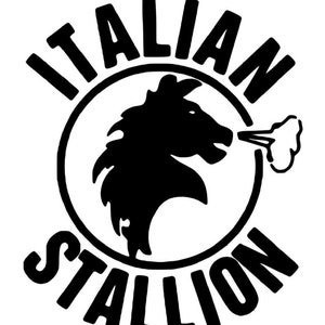 Italienischer Hengst Vinyl Aufkleber