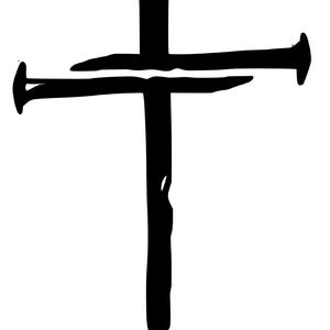 Nail Cross Vinyl Decal