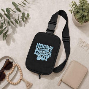 Torebka na ramię DTF z motywem mentalnej randki z Backstreet Boys | Torebka typu sling BSB | Prezent z okazji Y2K Into The Millennium Boy Band