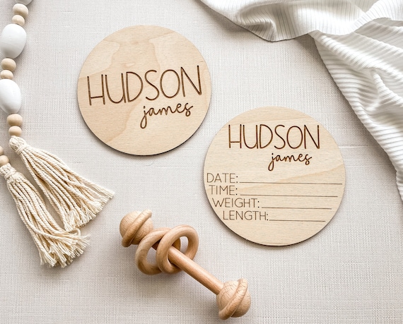 Baby Name Sign, Birth Stats Sign, Baby Name Announcement, Hospital Name Sign, Newborn Name Wood Sign, Baby Shower Gift for Newborn, Keepsake