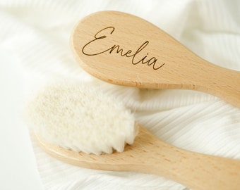 Baby Brush Personalized, Engraved Newborn Hairbrush Gift, Baby Shower Gift for Newborn, Newborn Keepsake, Baby Boy Gift, Baby Girl Gift