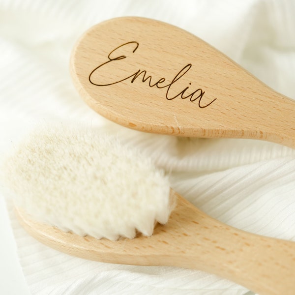 Baby Brush Personalized, Engraved Newborn Hairbrush Gift, Baby Shower Gift for Newborn, Newborn Keepsake, Baby Boy Gift, Baby Girl Gift