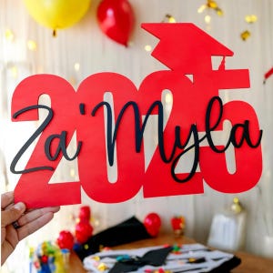 2025 Graduation Decorations, Graduation Photo Prop, Graduation Gift for Him, Gift for Her, Gift for Graduate, Graduation Party Centerpiece