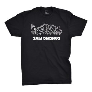 Keith Haring Shirt, Keith Haring T-shirt, Pop Art T-shirt, Art T-hirt, Aesthetic clothing, Haring Dance Figures, Unisex Keith Haring Shirt