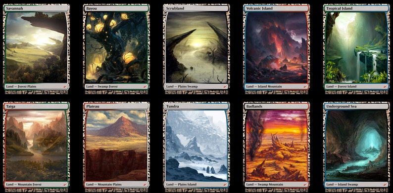 MTG Dual Land Proxies - Etsy
