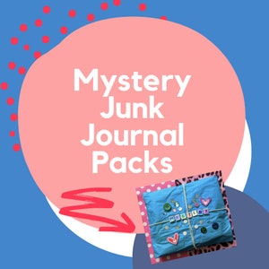Mystery Junk Journal Bundle, Scrapbook Supplies, 100 pieces, DIY Craft, Gift, Ephemera