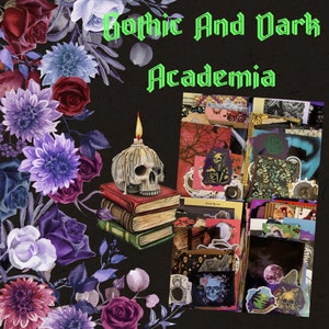 Gothic And Dark Academia Mystery Junk Journal Packs, Scrapbooking, Ephemera, Mystery DIY Craft