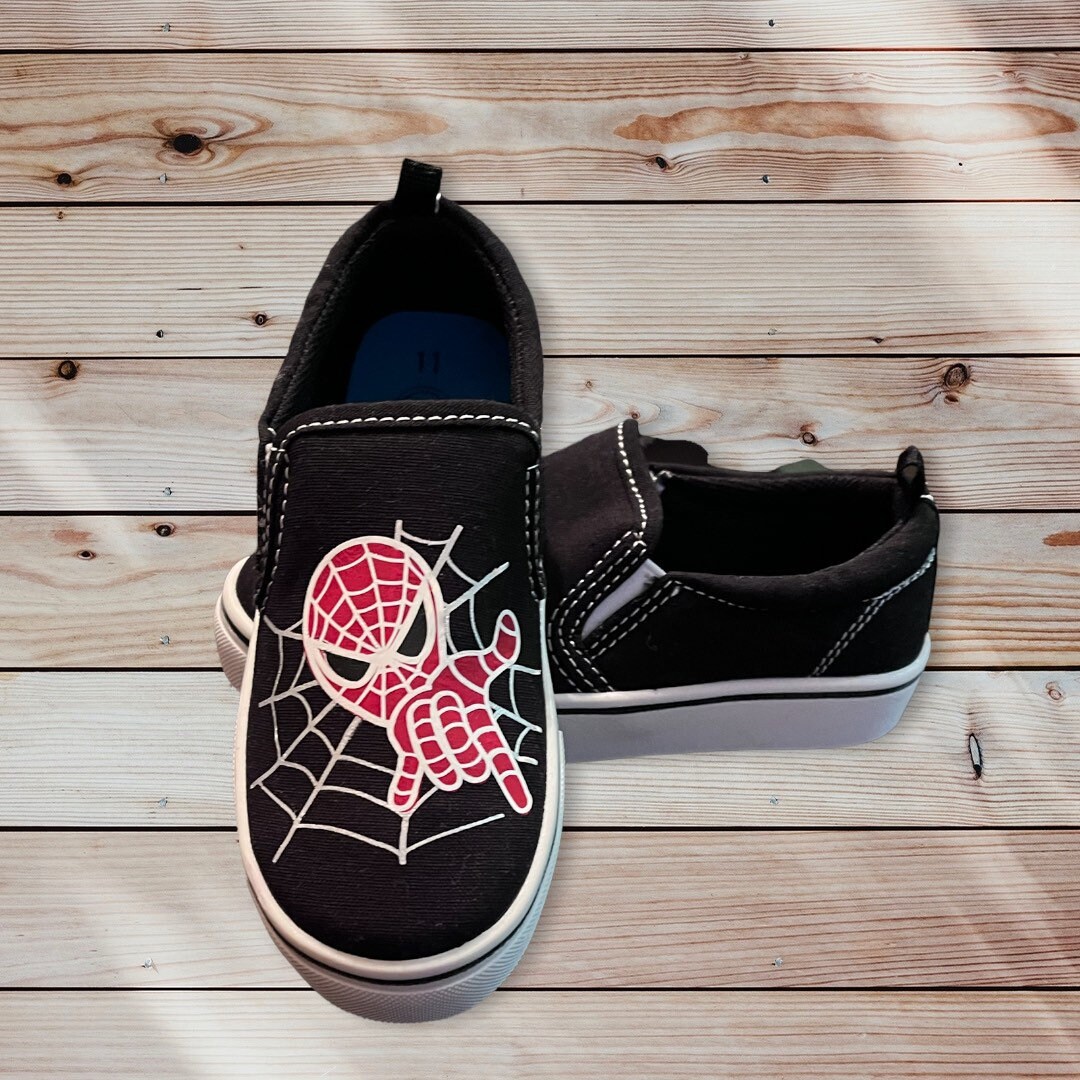 Spiderman Vans - Etsy