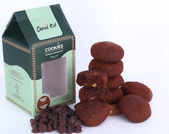 Galletas sin gluten y sin azúcar Doble chocolate ESTILO NEW YORK 4 uni (400 gr)