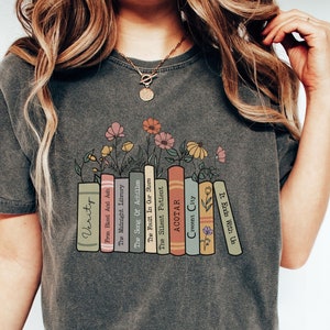 Custom Bookshelf Shirt, Custom Reader Shirt, Comfort Colors Shirt, Book Lover Gift, Book Themed Gift, Personalized Gift, Bookish