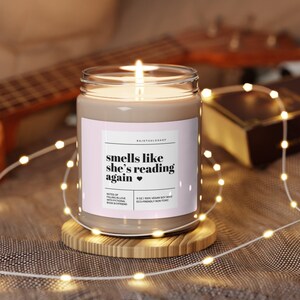 Smells Like She&#39;s Reading Again Candle, Romance Reader, Bookish Candle, Reading Candle, Book Themed Candles, Literary Candles, Smut Candle