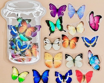 35pcs Butterfly Stickers