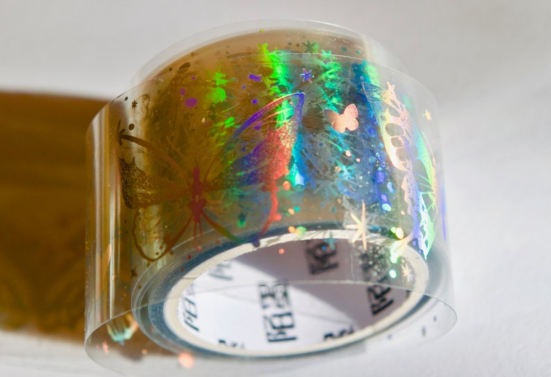 Butterfly Laser Holographic Masking Tape 30mm x 3m image 7