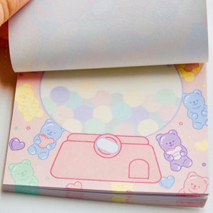 Gummy Bear Sticky Memopad(notepad) | 80 Sheets Kawaii Mini Sticky Note ...