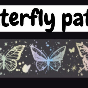 Butterfly Laser Holographic Masking Tape 30mm x 3m image 3