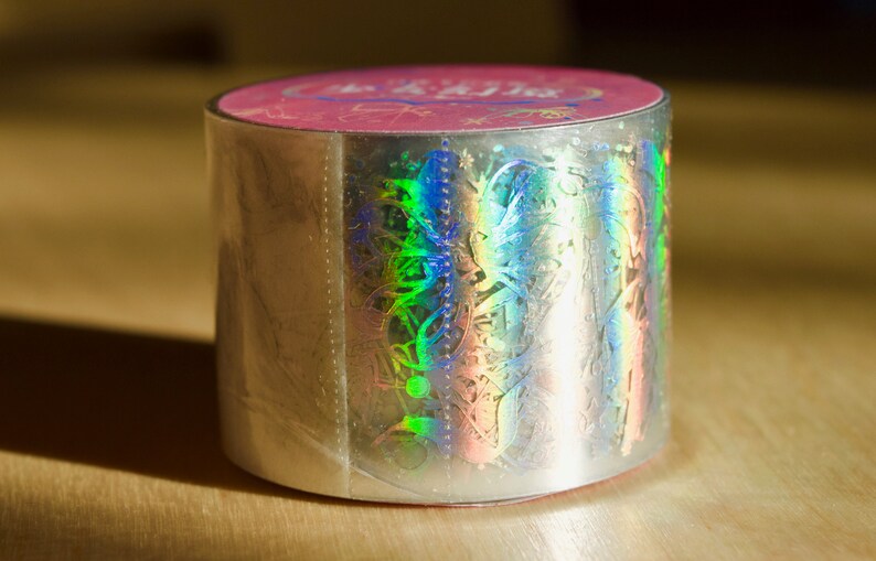Ribbon Laser Holographic Masking Tape 30mm x 3m image 3