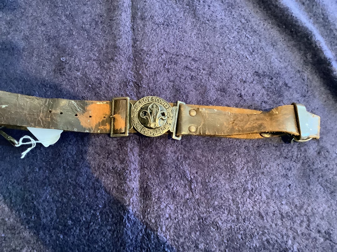 Vintage Boy Scout Belt Etsy