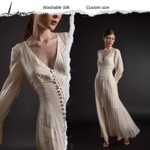 Mulberry Silk Wedding Dress | Mother of the bride dress | Wedding Guest Dress Summer | Bridesmaid Dresses | White Silk Dress